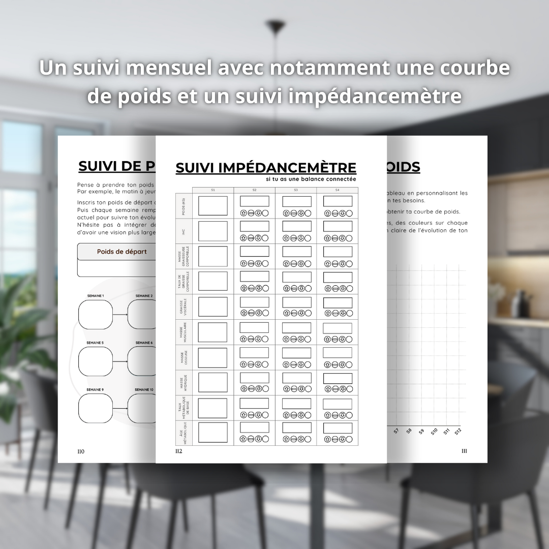 cahier de suivi perte de poids naky régime